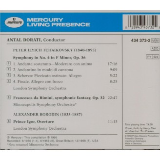 TCHAIKOVSKY - Dorati - Symphonie n°4 en fa mineur op.36..